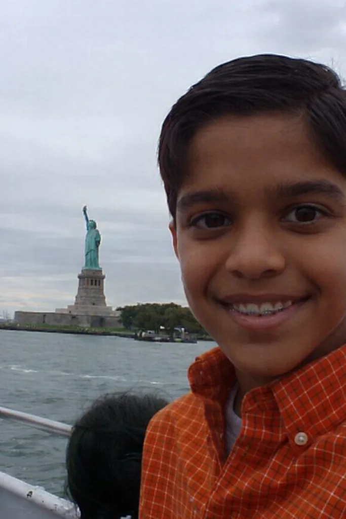 Dr. Patel as a teenager after his braces came off