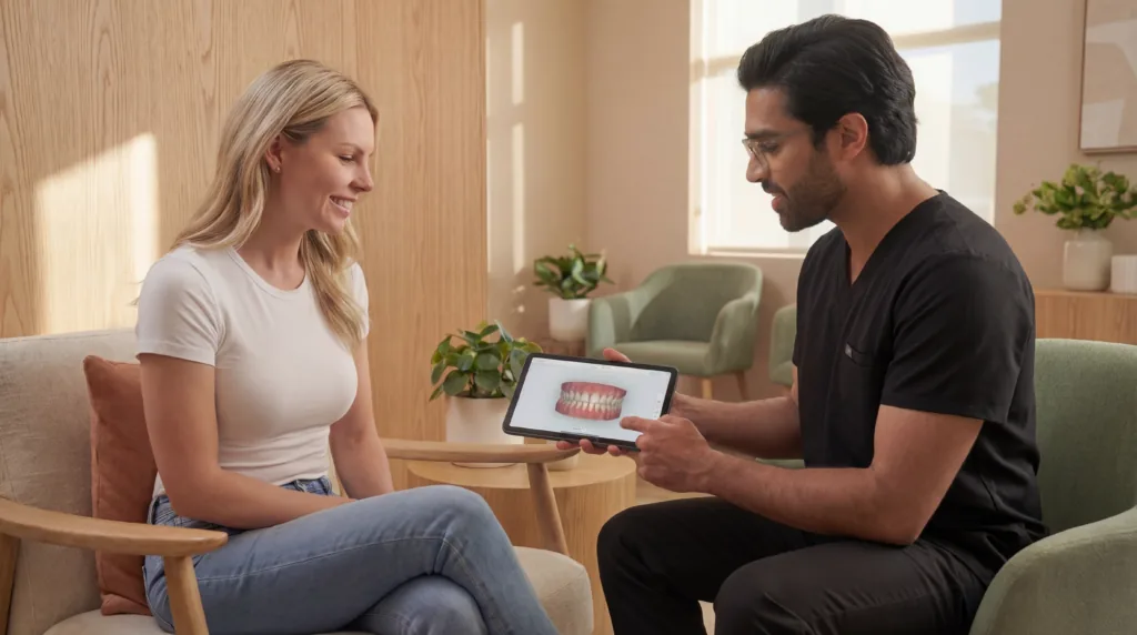 Reviewing treatment timing with a patient